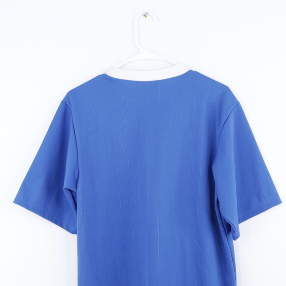 90s Mens Small Striped Color Block Soccer Jersey - Picture 6 of 7